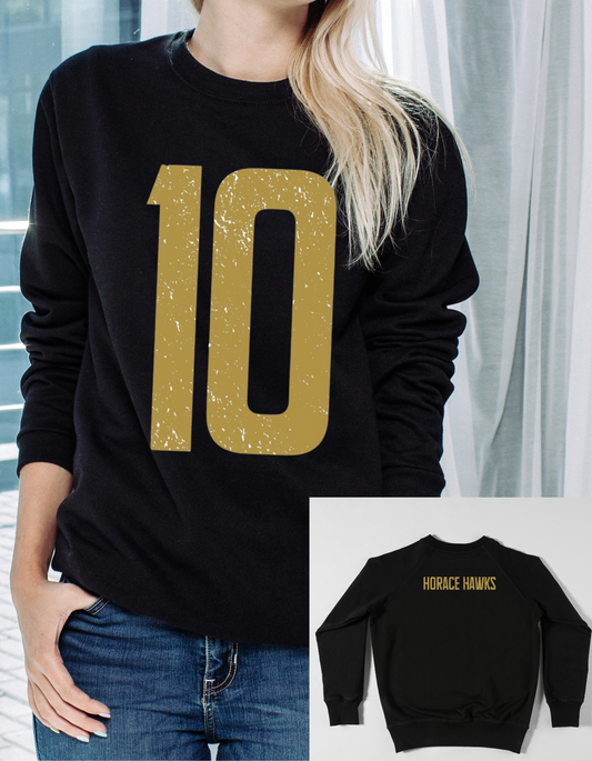 Horace Hawks Oversized Number Custom Crew