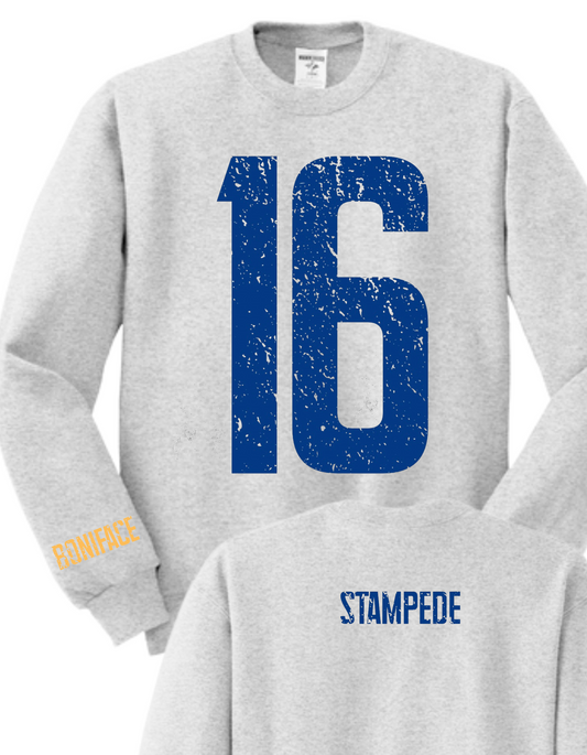 Stampede Oversized Number Custom Crew