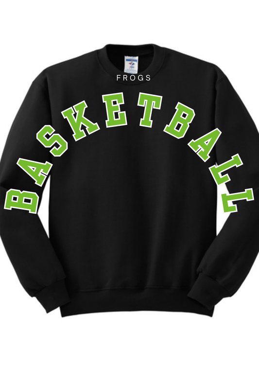 Frogs Basketball Large Letter Crew