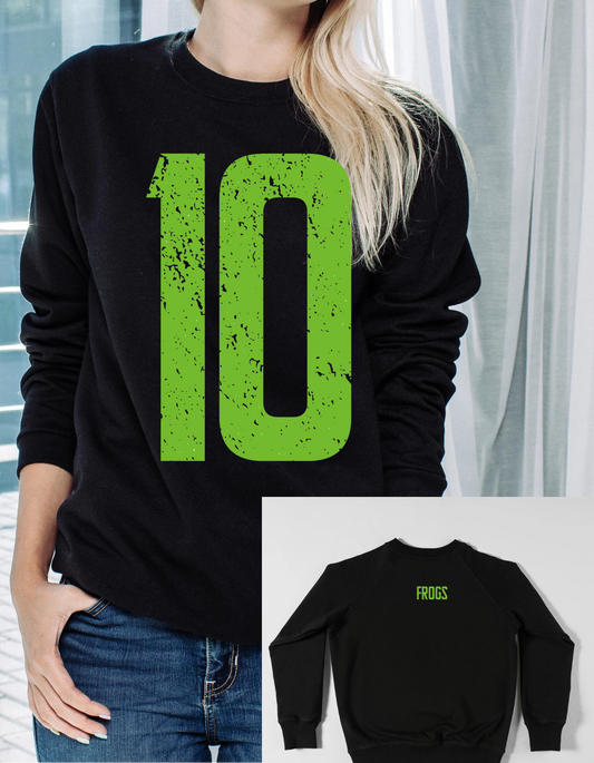 Frogs Basketball Oversized Number Custom Crew