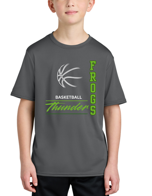 Thunder Frogs Vertical Basketball Youth Dry Fit Tee, Long Sleeve , Hoodie