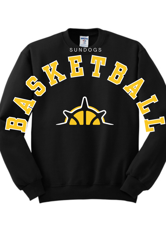 Sundogs Basketball Large Letter Crew