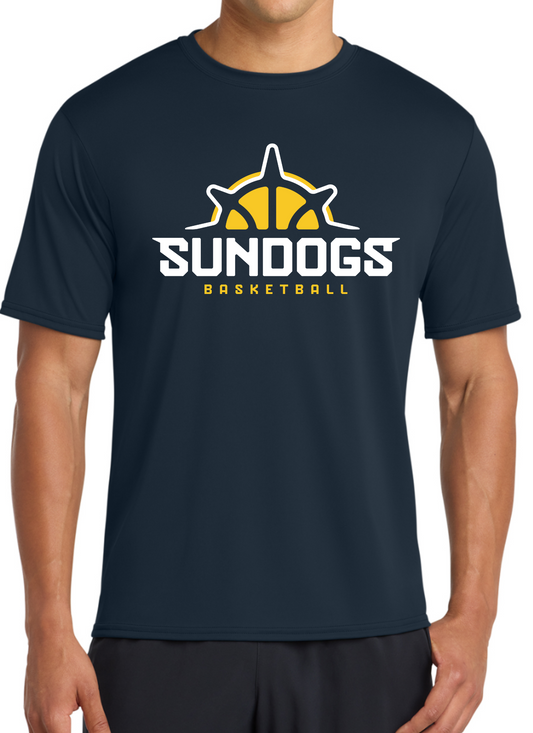 Navy Sundogs Basketball Youth Dry Fit Tee, Long Sleeve , Hoodie
