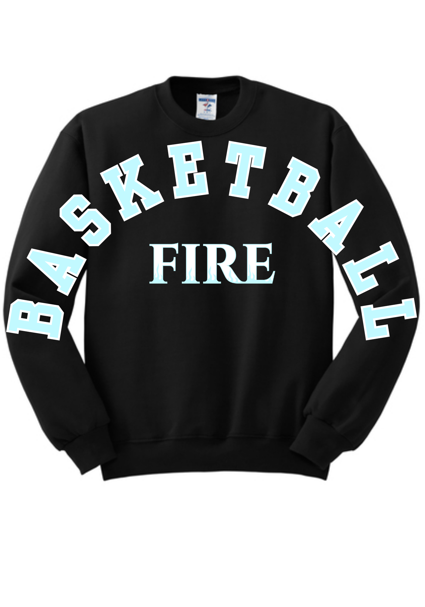 Fire Basketball Large Letter Crew