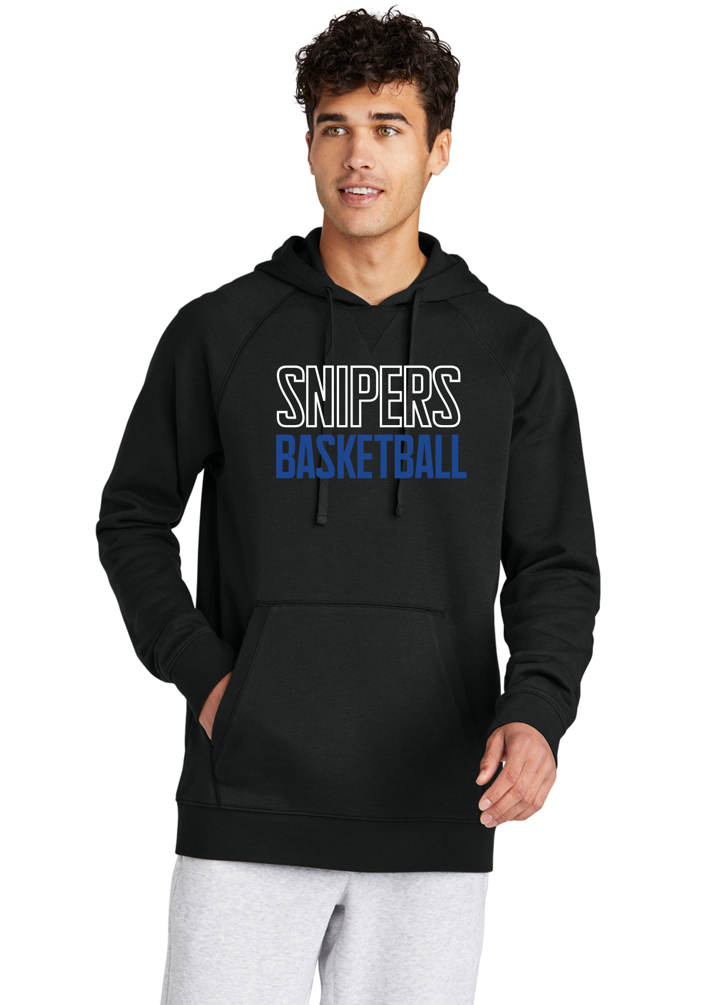 Snipers Outlined Letter Cotton Tee, Long Sleeve or Hoodie