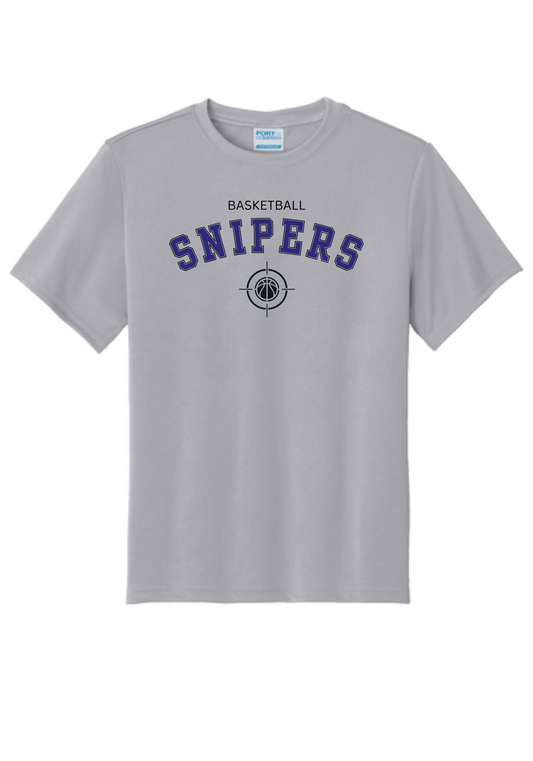 Curved Snipers Dry Fit Tee, Long Sleeve or Hoodie