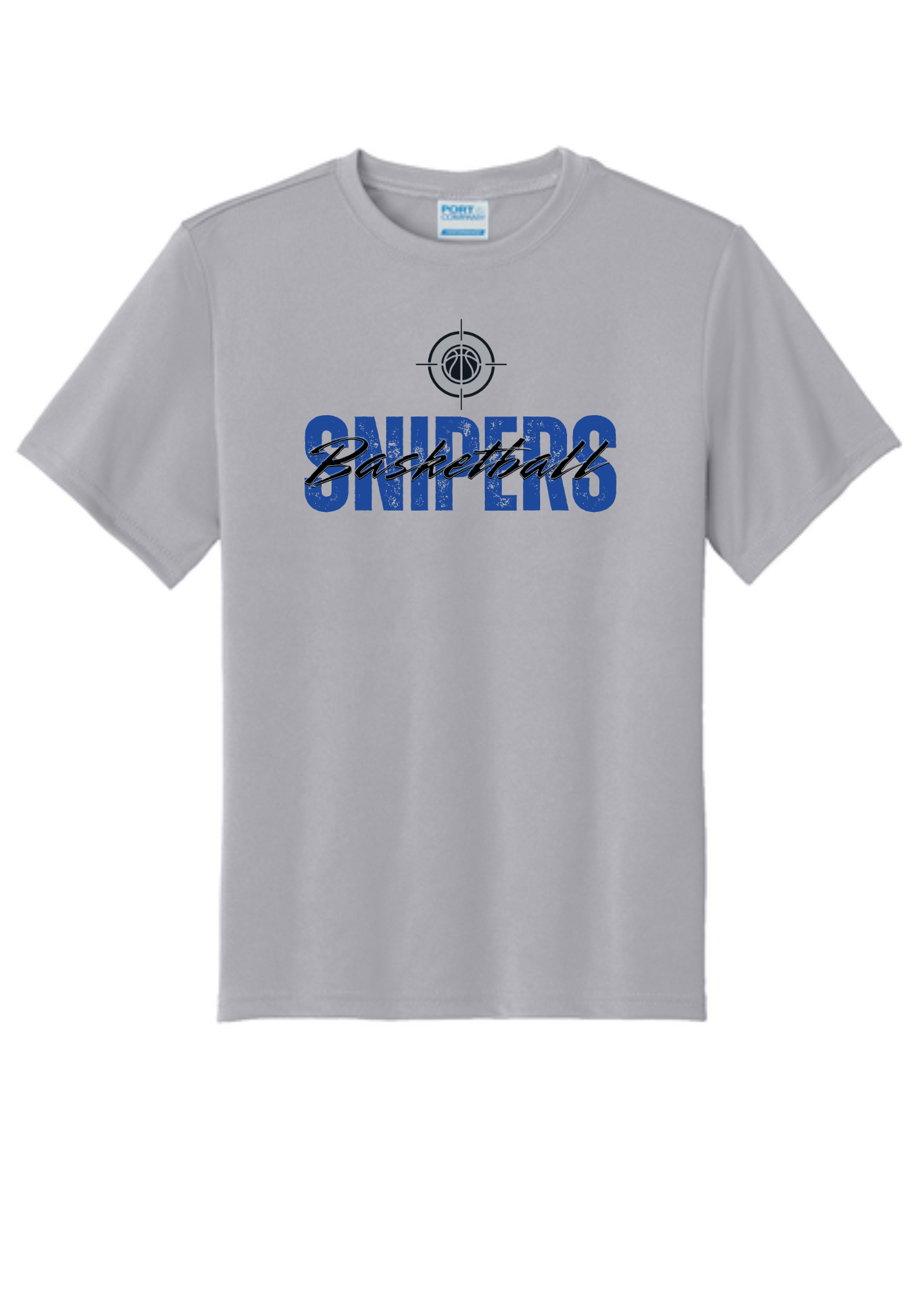 Snipers with Cursive Dry Fit Tee, Long Sleeve or Hoodie