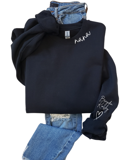 Collar Custom Crew Sweatshirt