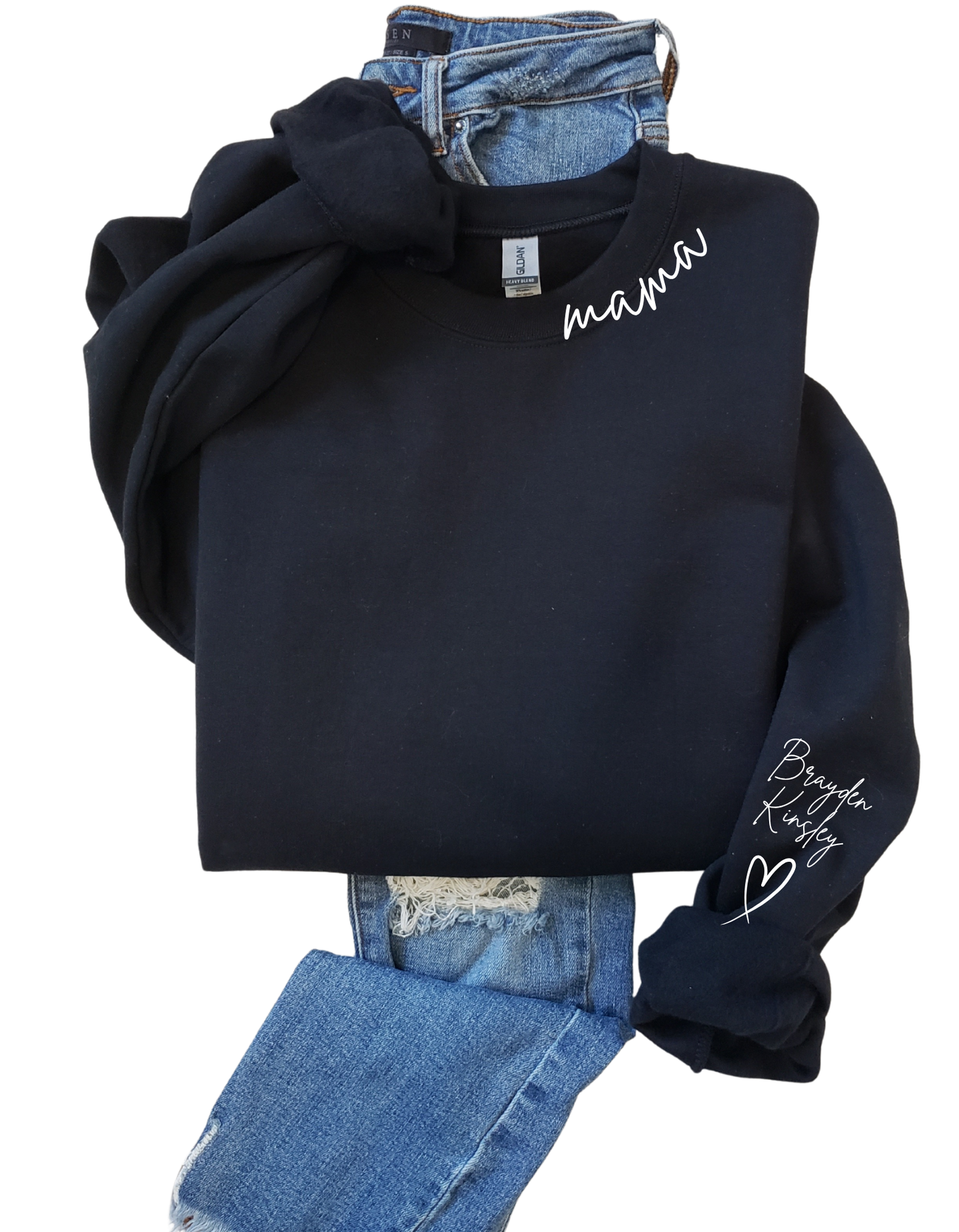 Collar Custom Crew Sweatshirt