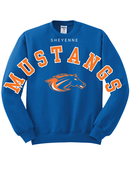 Mustang Large Letter Crew