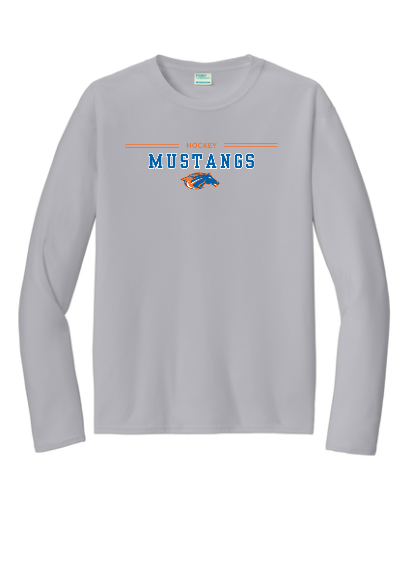 Dry Fit Mustang Hockey Tshirt, Long Sleeve & Hoodie