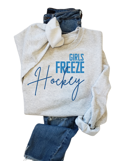 Freeze Girls Hockey Tee, Crew, Hoodie