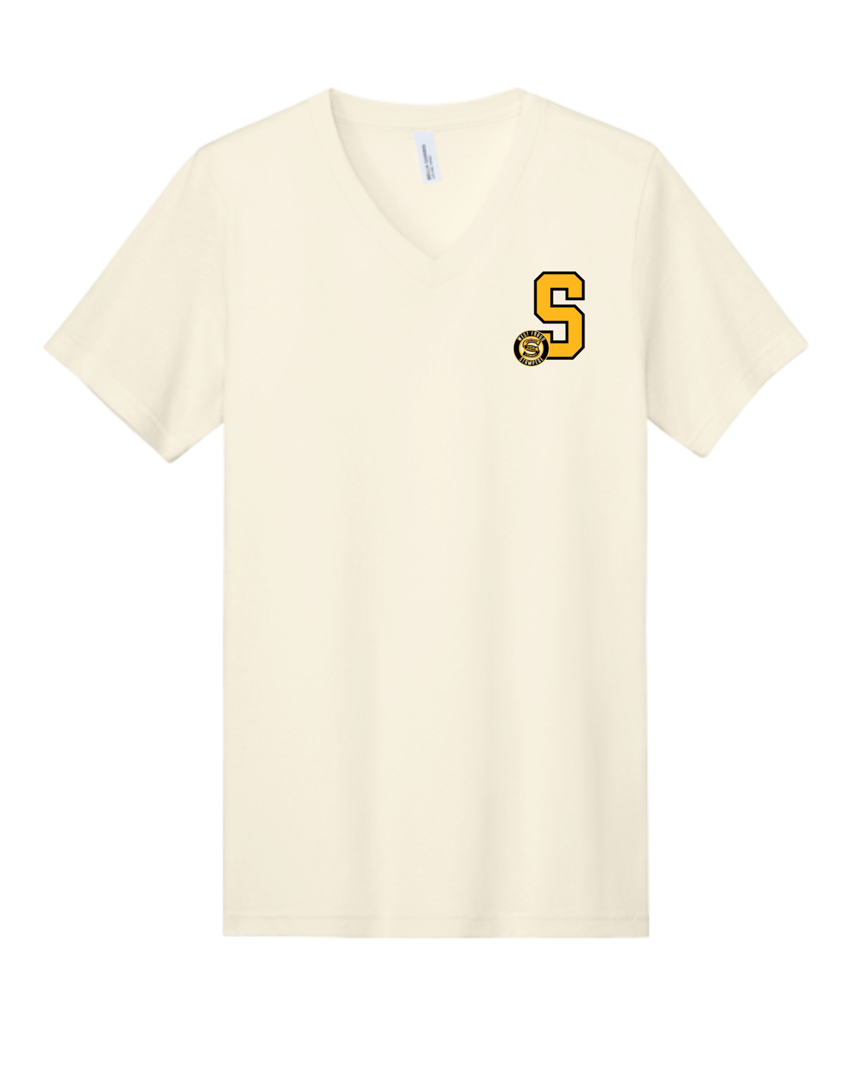 OVERSTOCK DEAL - Off White V-Neck Stampede Tee