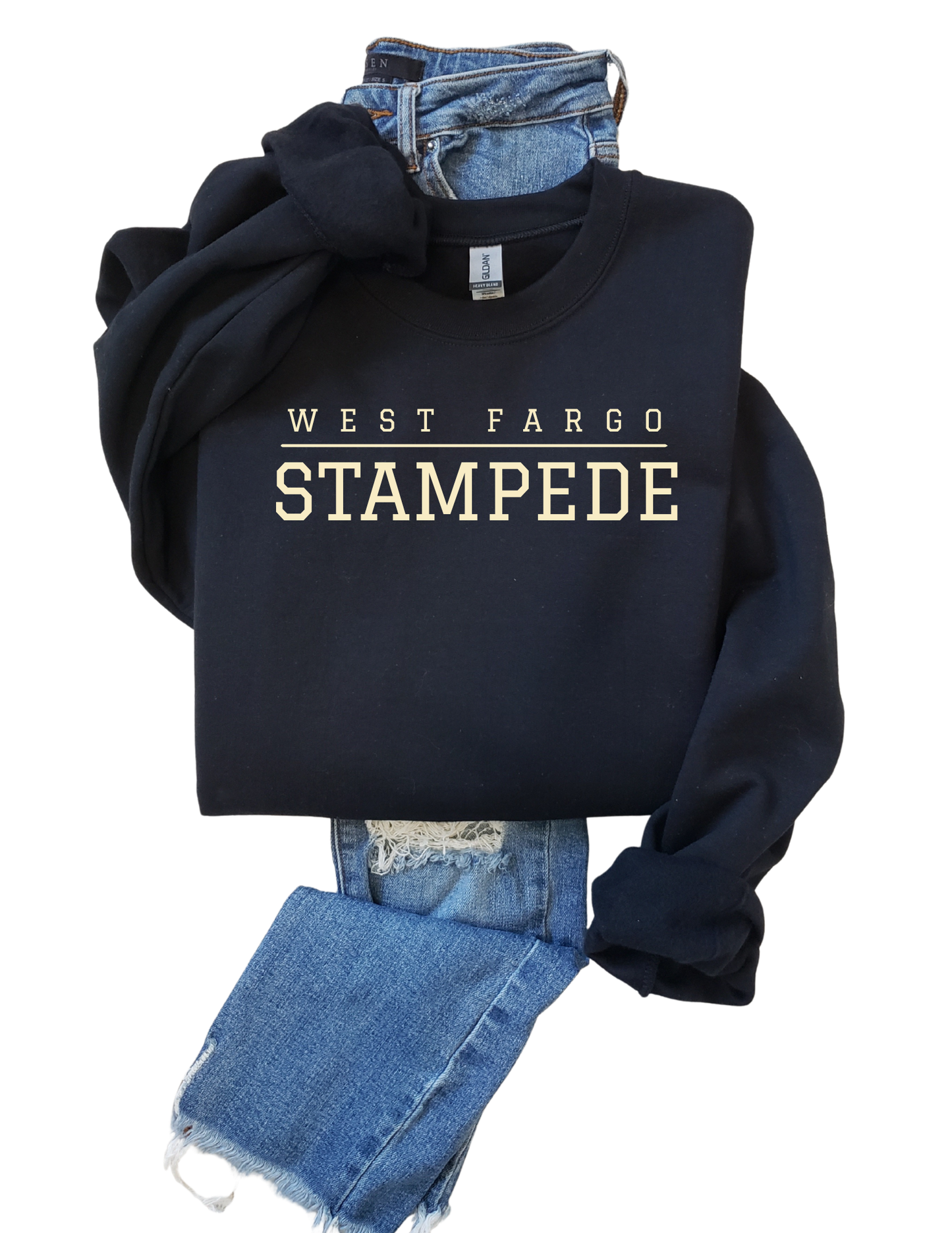 Stampede Hockey Block Letter Tee, Crew, or Hoodie