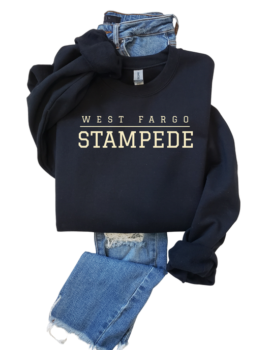 Stampede Hockey Block Letter Tee, Crew, or Hoodie