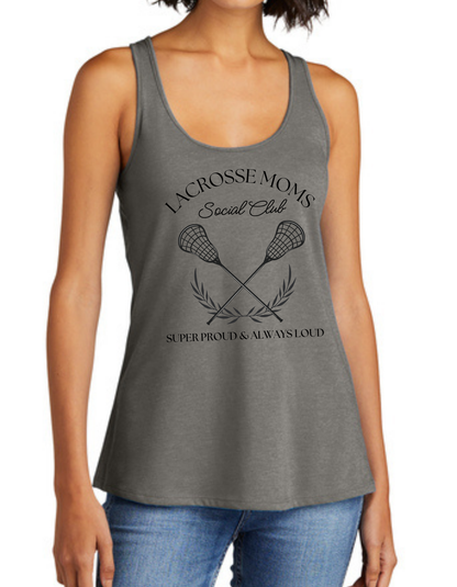 Lacrosse Mom Social Club Racerback Tank