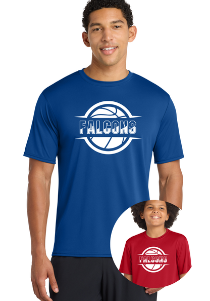 PCS Falcons Basketball Dry Fit Tee, Long Sleeve, or Hoodie PCS53