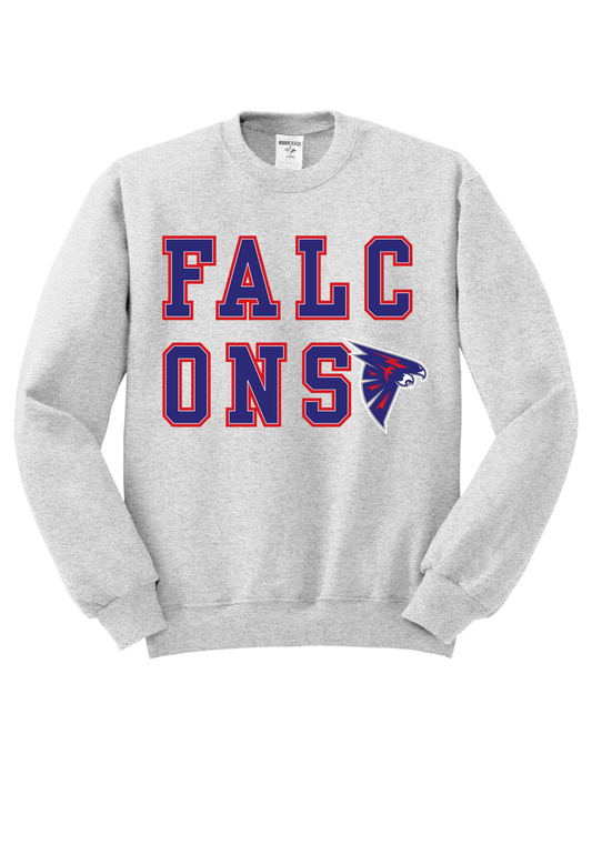 PCS 2 Line Falcons Tee, Crew, or Hoodie PCS43