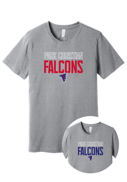 PCS Block Letter Falcons Tee, Crew, or Hoodie PCS54