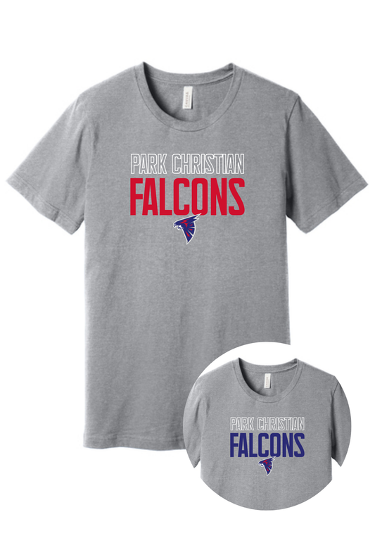 PCS Block Letter Falcons Tee, Crew, or Hoodie PCS54