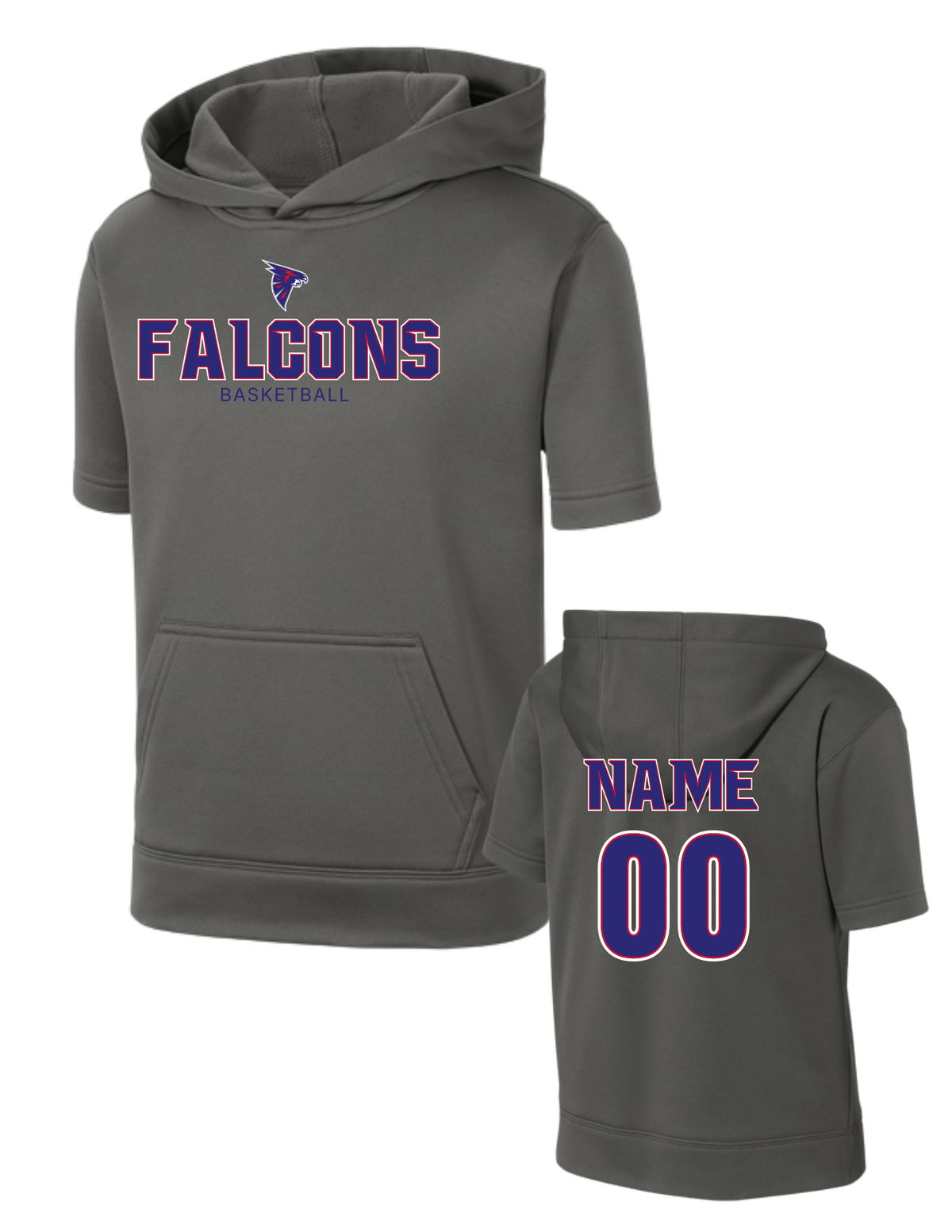 PCS Falcons Short Sleeve Dry Fit Hoodie PCS81