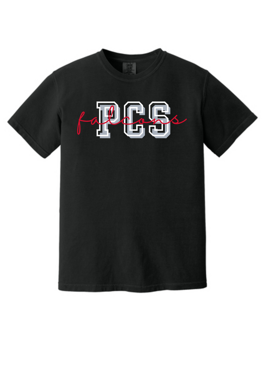 PCS Letter Cursive Tee, Crew, or Hoodie PCS39