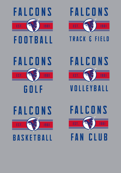 PCS ANY SPORT Stripe Tee, or Long Sleeve Hoodie PCS41