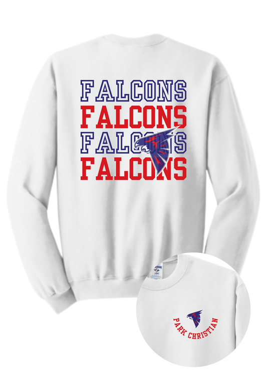 Repeating Falcons Tee, Long Sleeve, or Crew PCS16