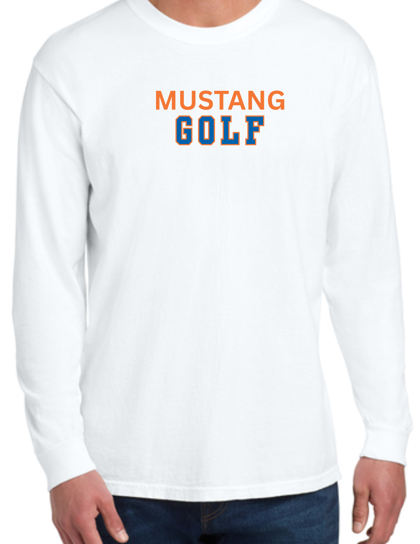Mustang Golf Dry Fit Tee or Long Sleeve