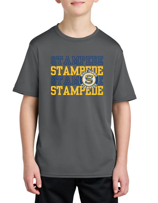 Stampede ST016 Youth Dry Fit Tee, Long Sleeve , Hoodie