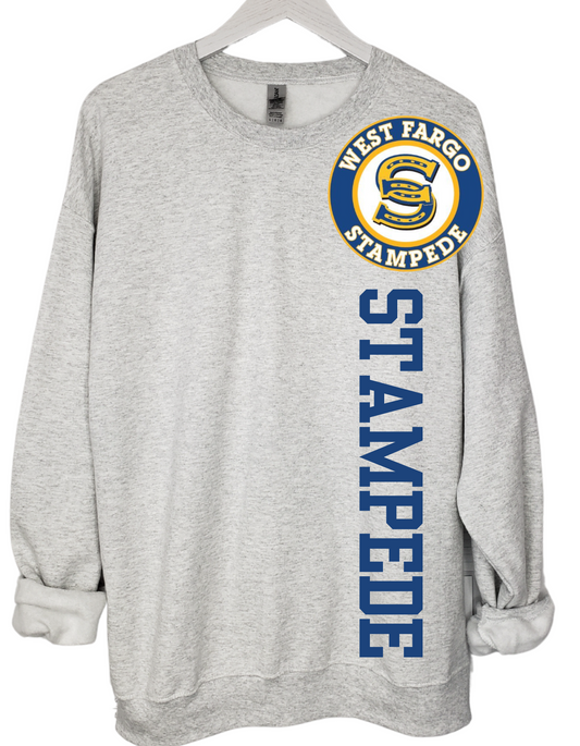 Stampede One Side Tee or Crew