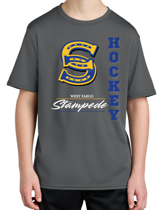 Stampede Vertical Hockey Youth Dry Fit Tee, Long Sleeve , Hoodie