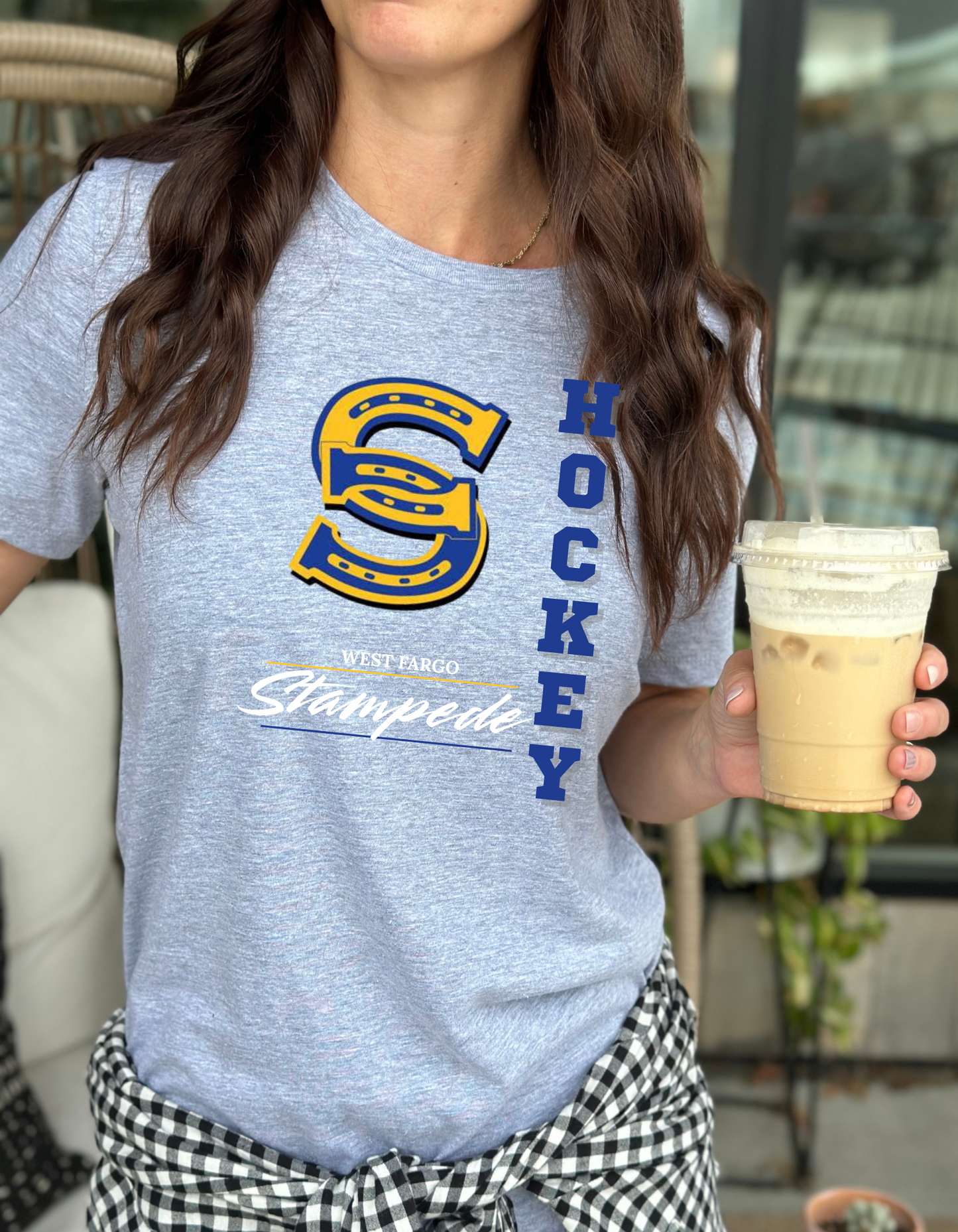 Stampede Vertical Hockey Adult Cotton - Tee, Long Sleeve or Hoodie