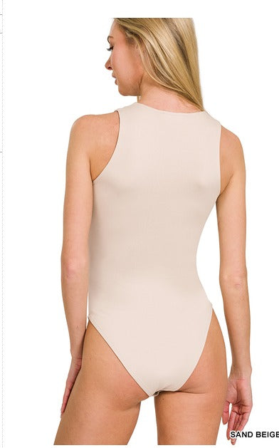 High Neck Bodysuit - 2 COLORS