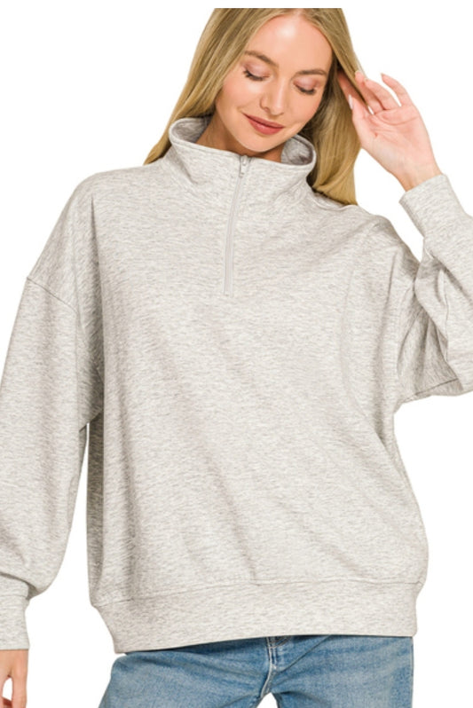 Lightweight Scuba 1/4 Zip - Grey