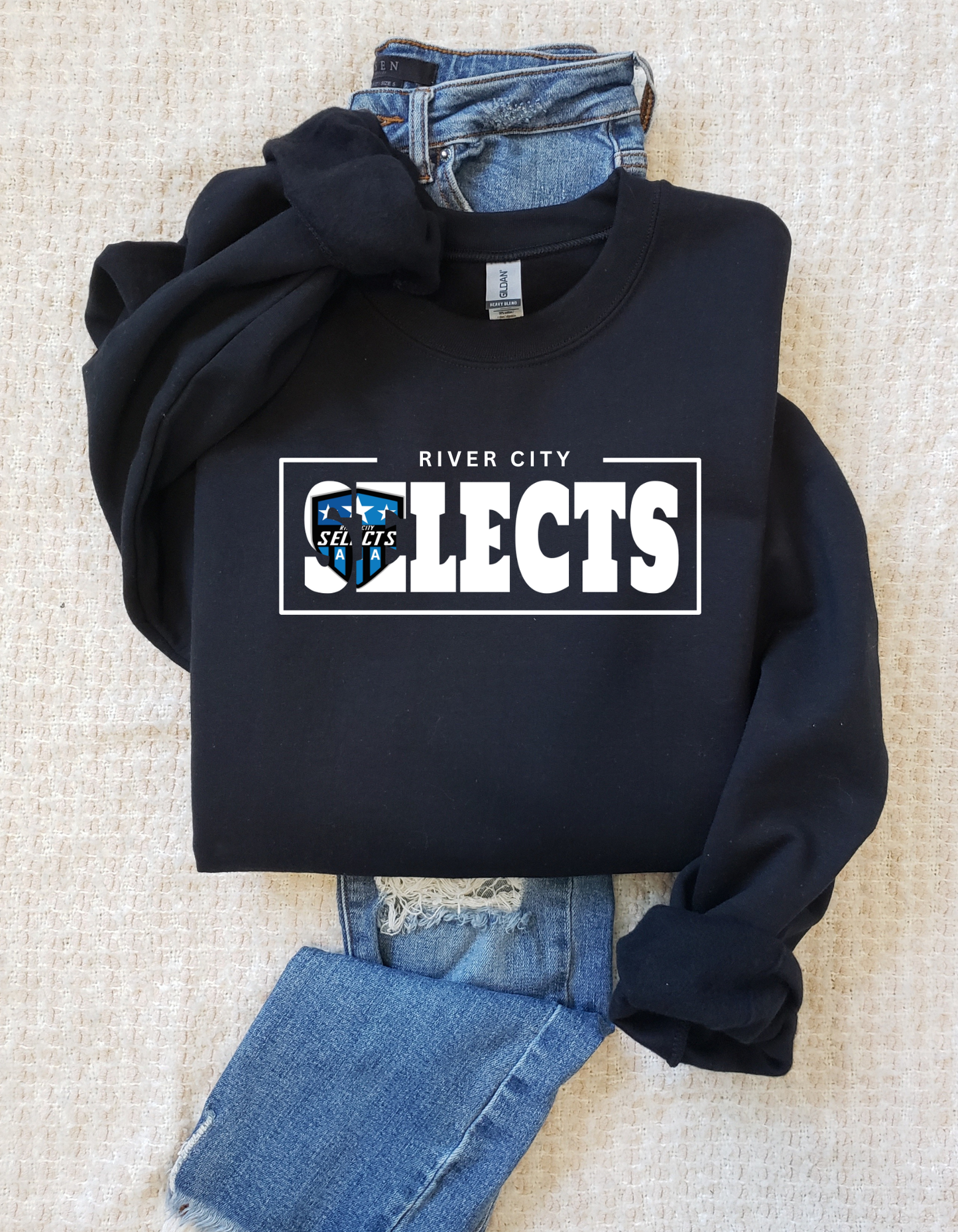 Selects Inset Logo Hockey - Tee, Crew, Hoodie