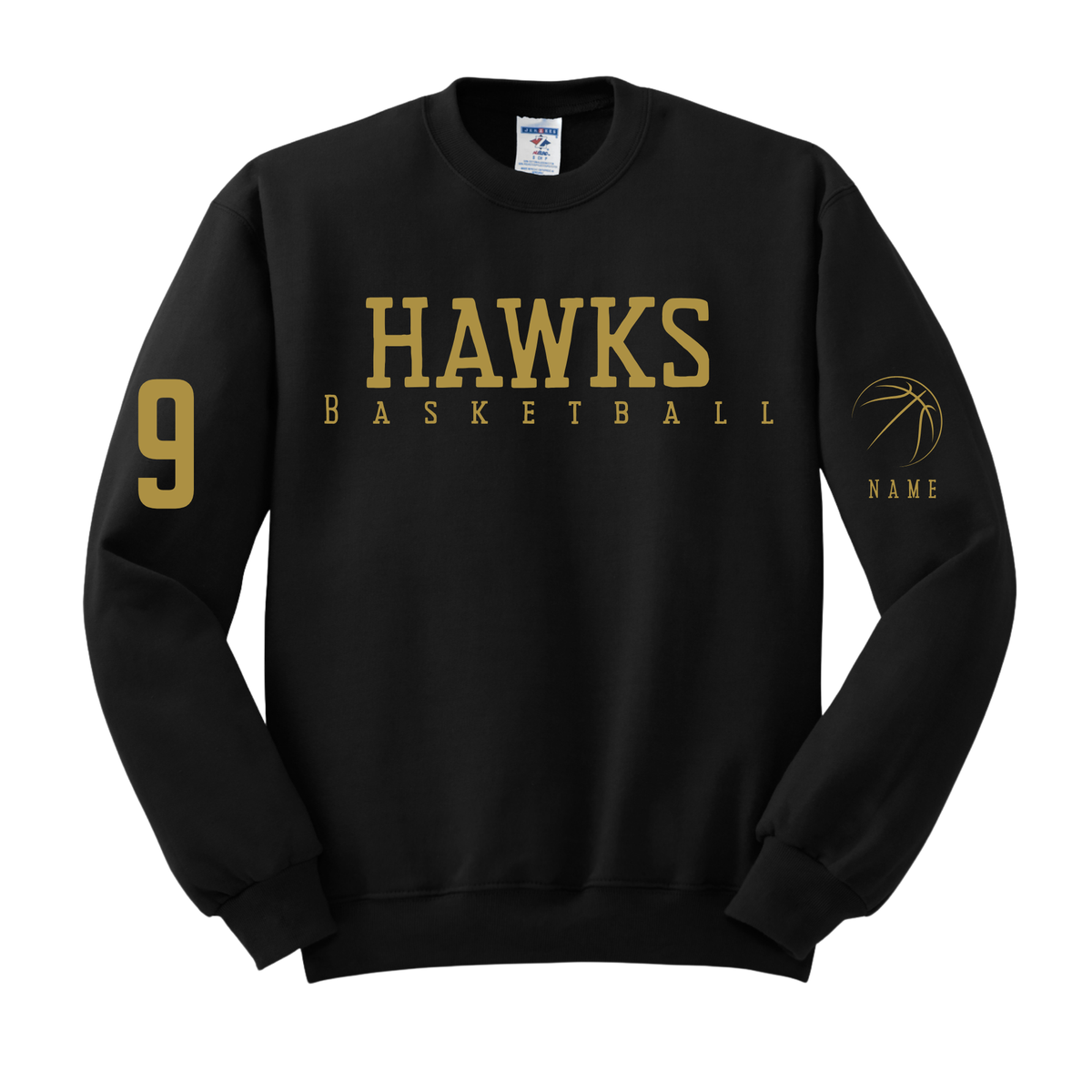 Hawks Basketball Custom Crew