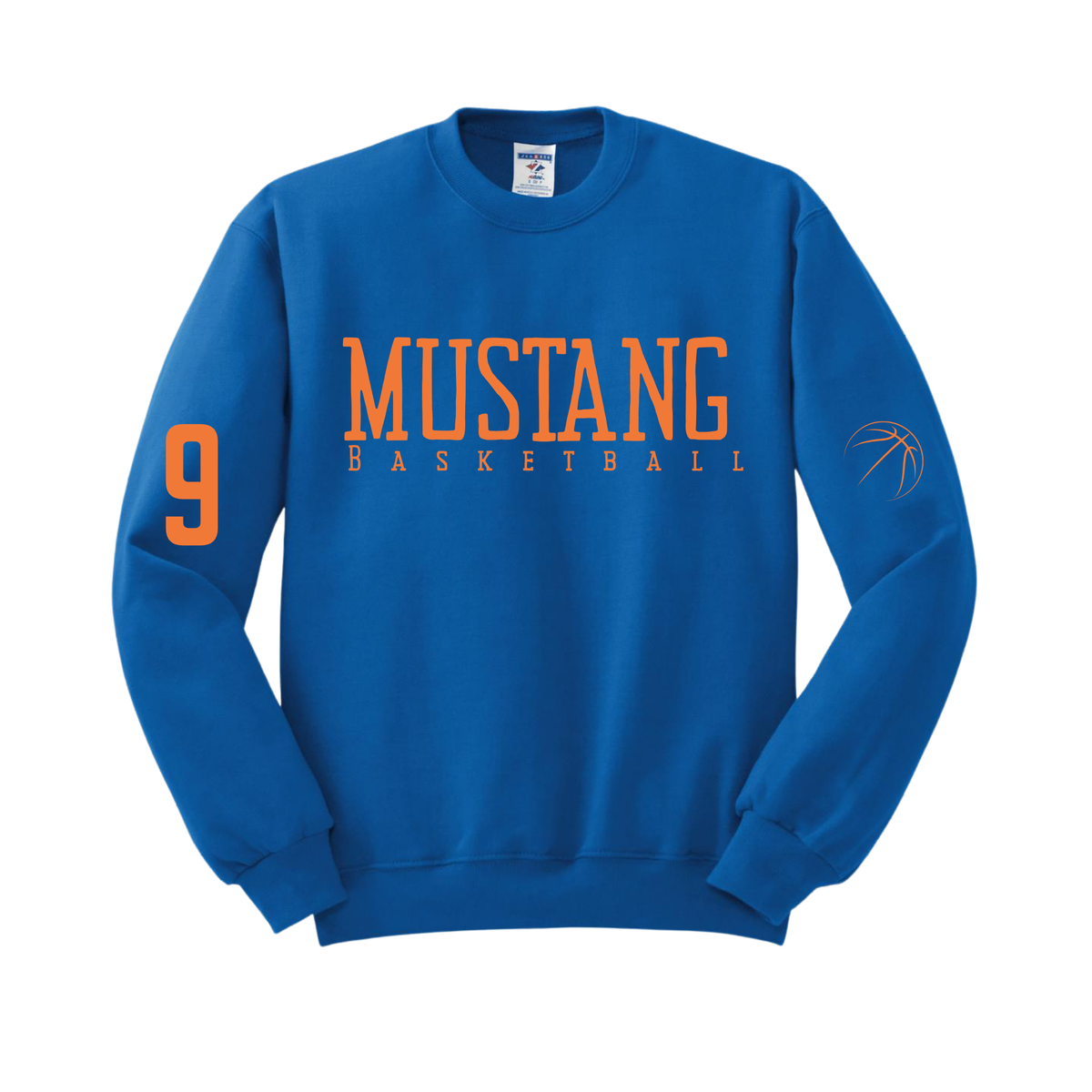 Mustang Basketball Custom Crew