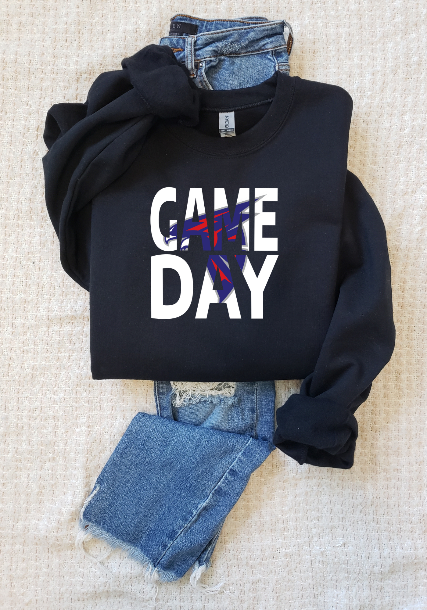 Game Day Falcons Crew, Crop or Hoodie