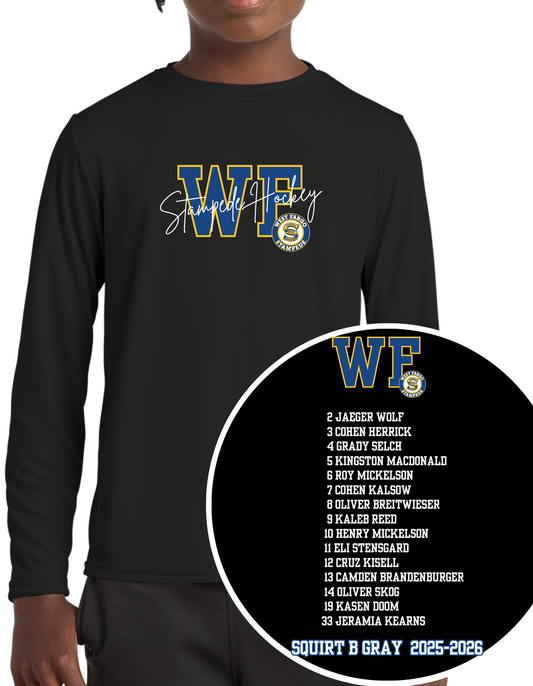 Stampede - Squirt B Gray Team Tee