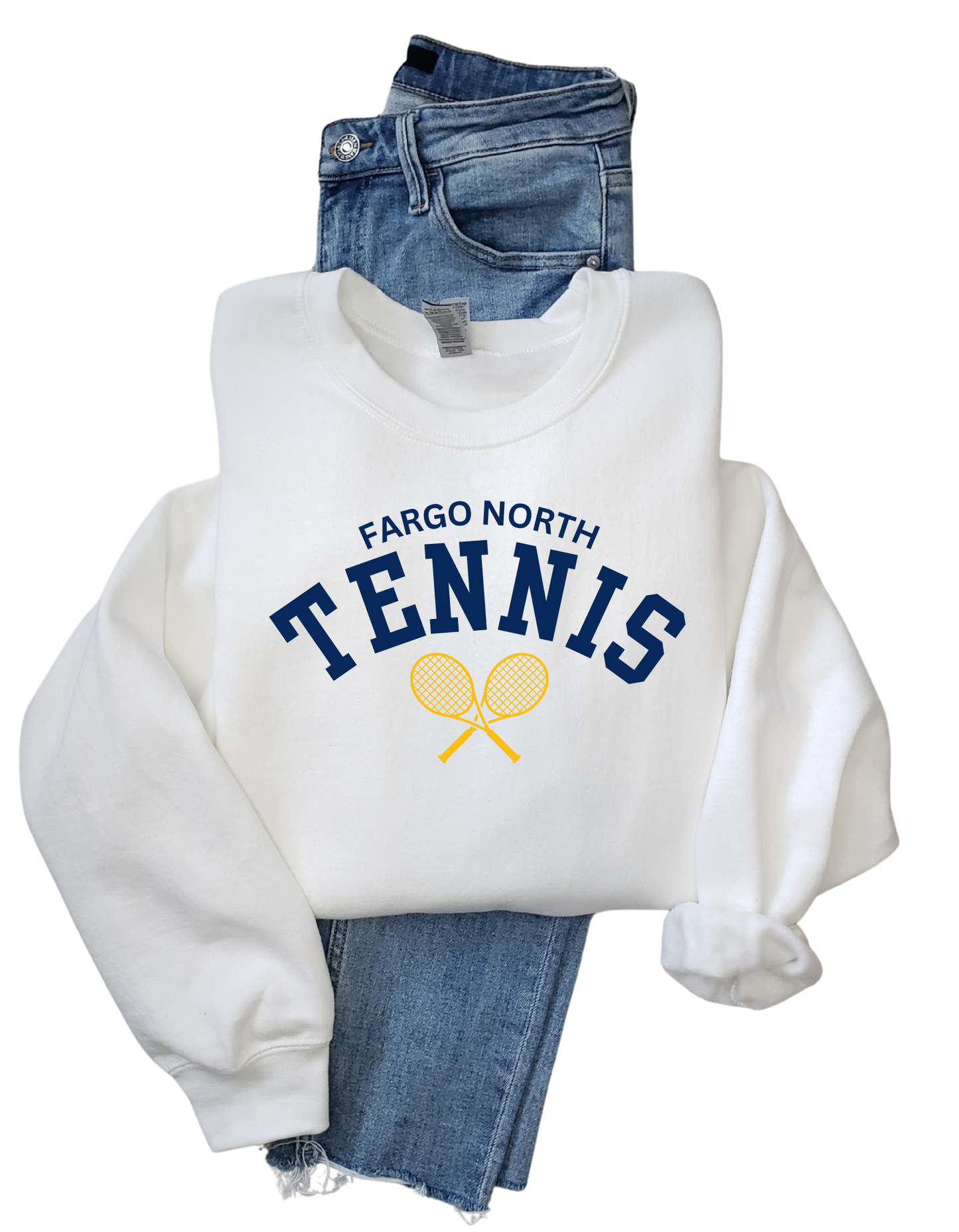 Fargo North Spartans Tennis Tee, Crew or Hoodie