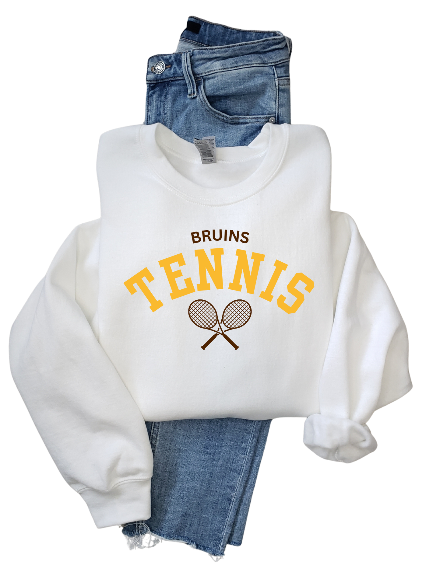 Bruins Tennis Tee, Crew or Hoodie