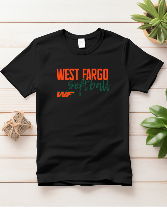 WF Softball Cursive Tank, Tee, Crew