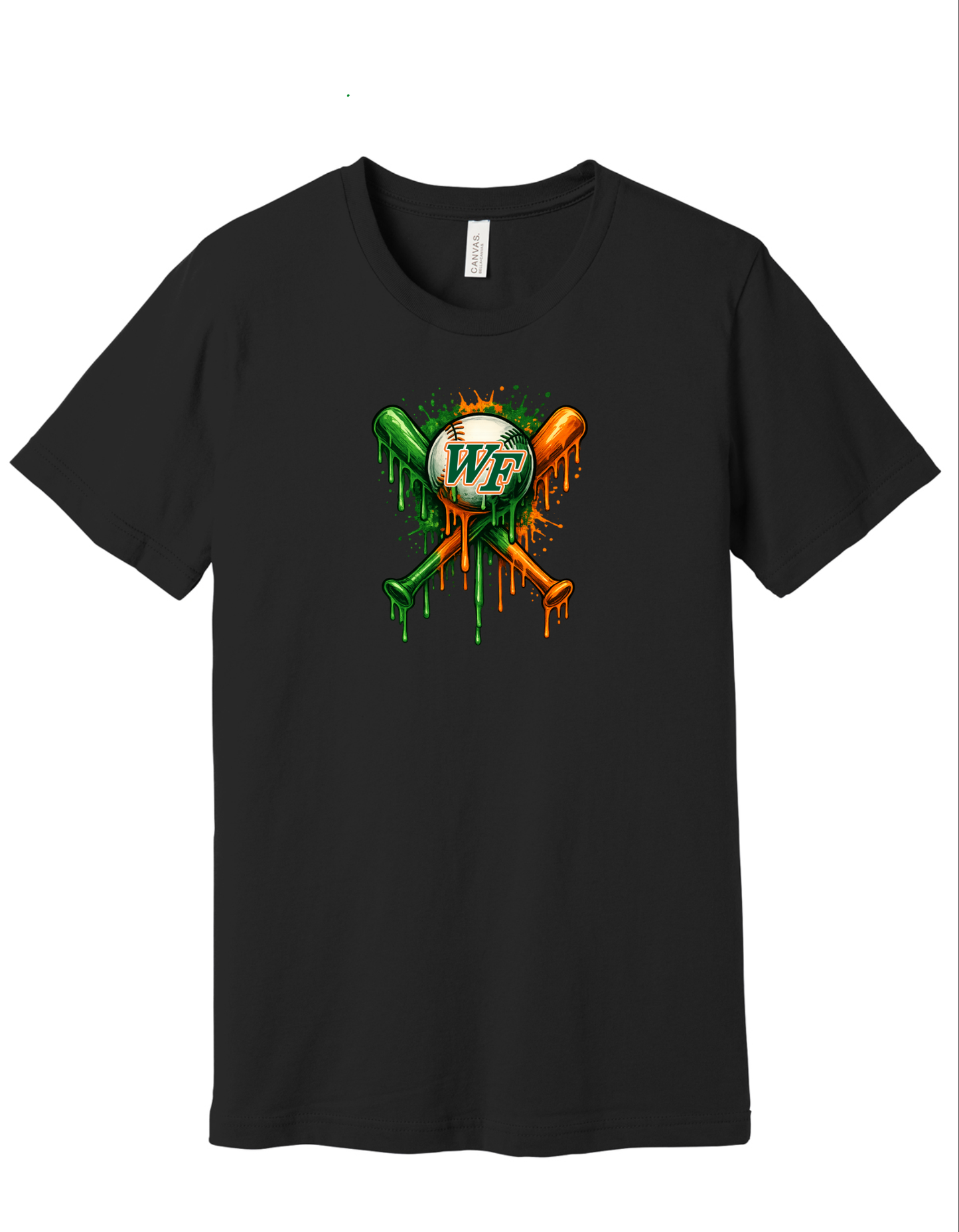 WF Drippy Bat & Ball Cotton Fit Tee, Long Sleeve or Hoodie