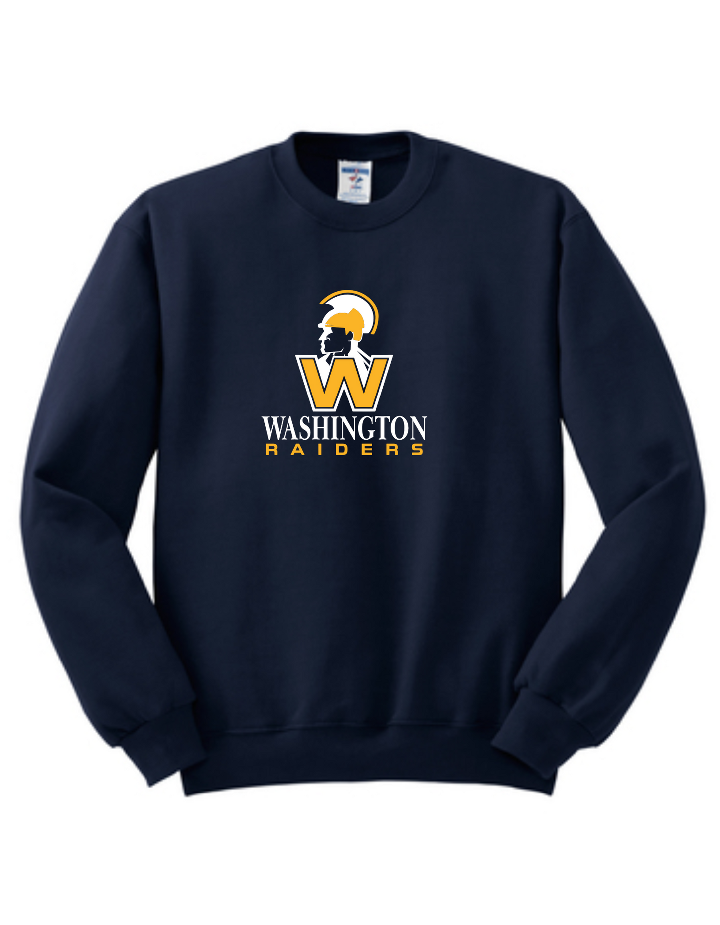 Navy Washington Raiders Elementary Tee, Crew, or Hoodie
