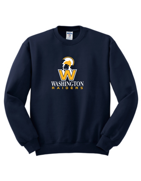 Navy Washington Raiders Elementary Tee, Crew, or Hoodie
