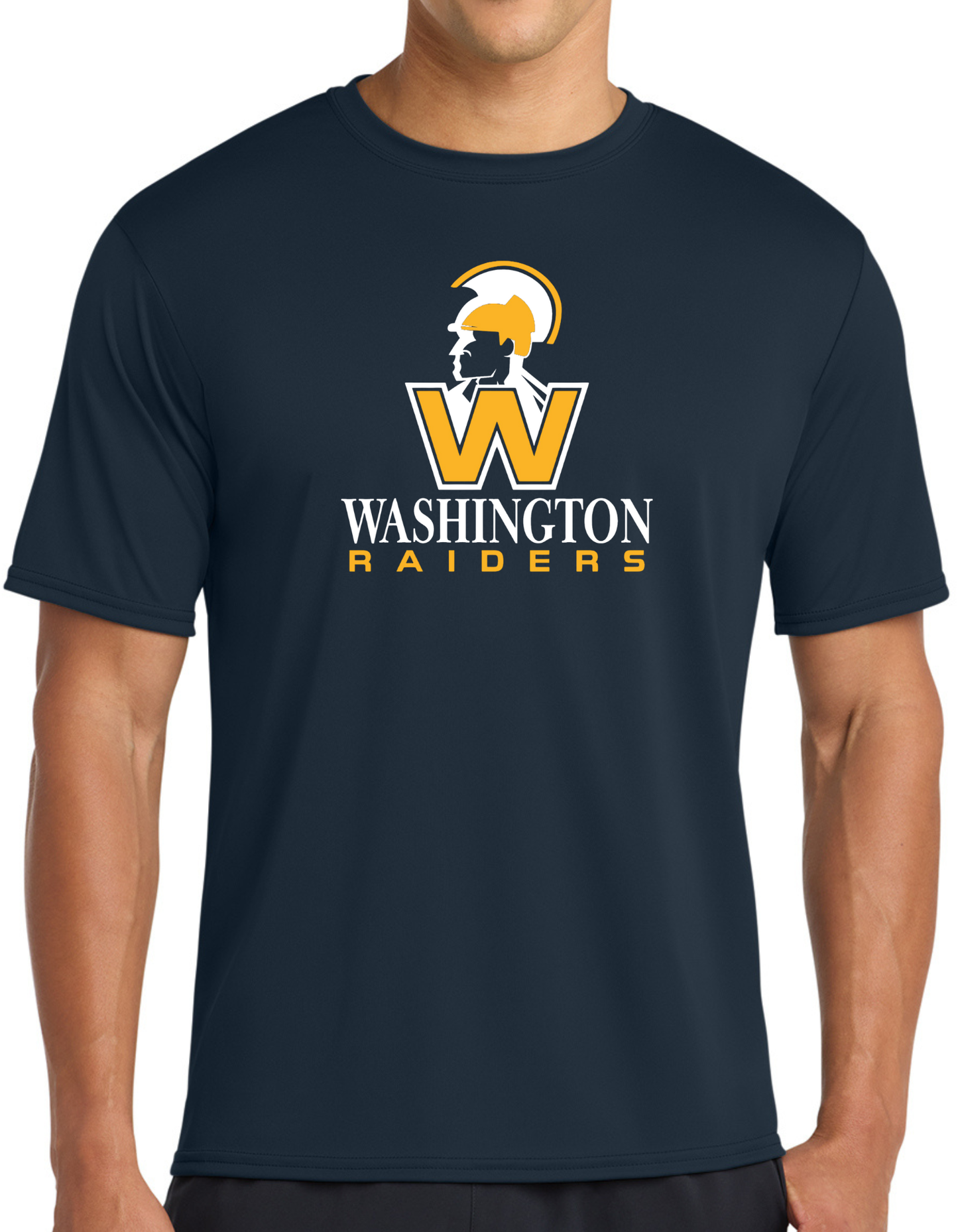 Washington Raiders Dry Fit Logo Tee, Long Sleeve or Hoodie - Youth and Adult