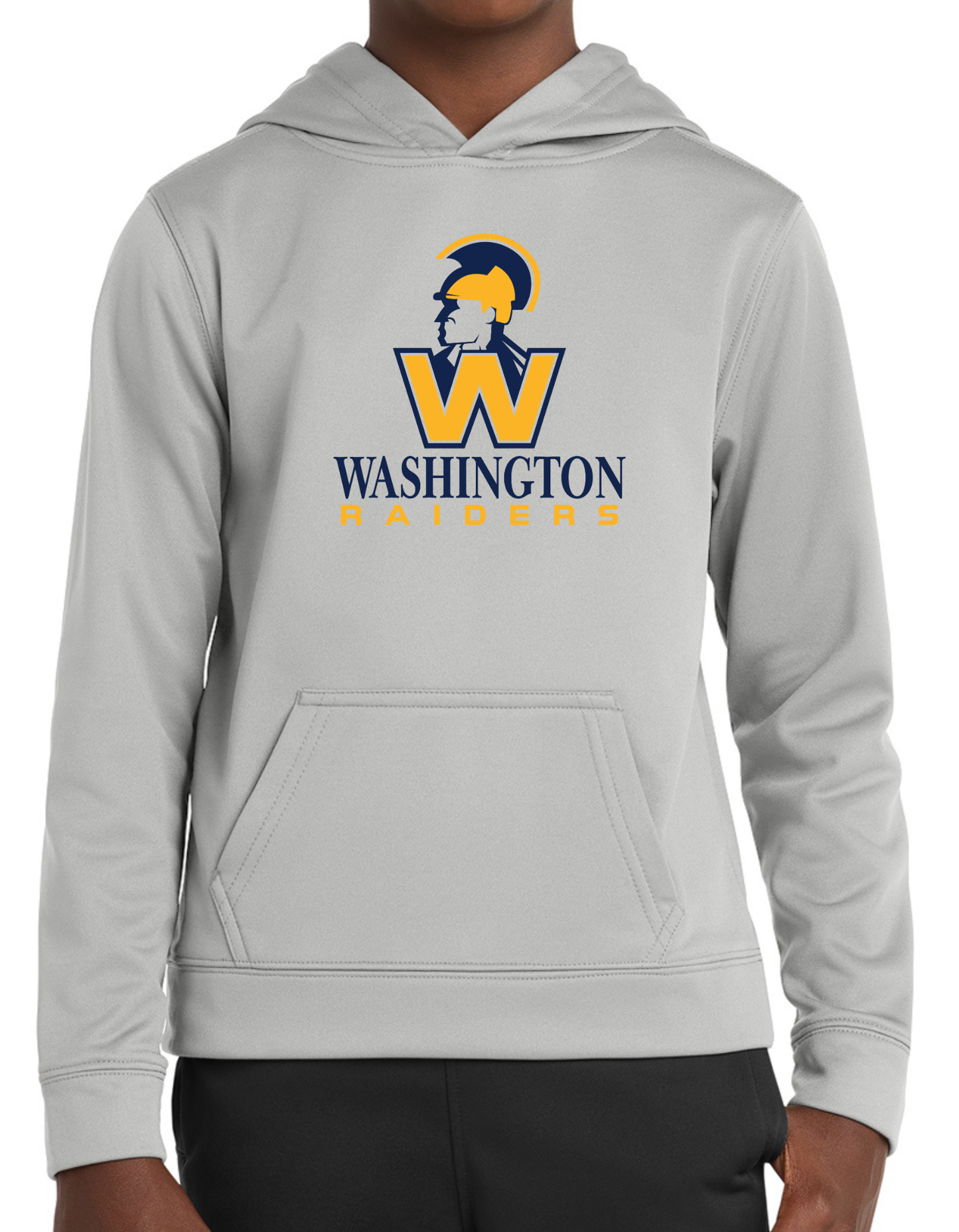 Washington Raiders Dry Fit Logo Tee, Long Sleeve or Hoodie - Youth and Adult