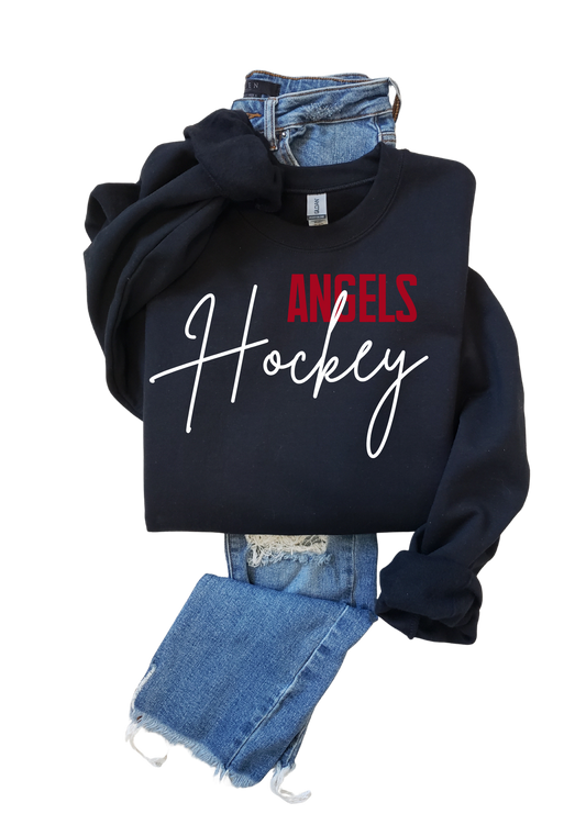 Angels Hockey Adult Tee, Long Sleeve or Hoodie
