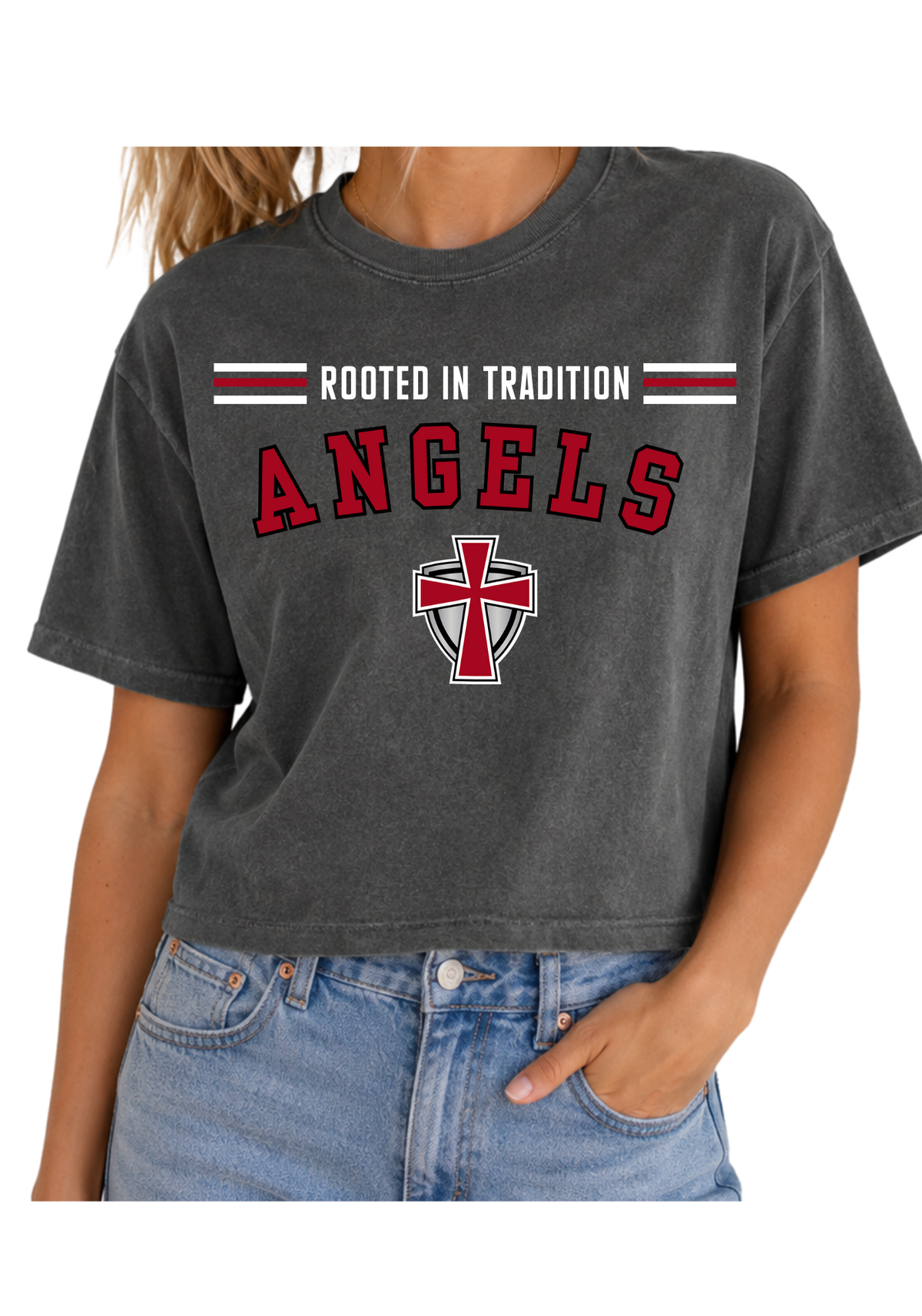 Rooted Angel Hockey Adult Tee, Long Sleeve or Hoodie